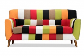 Multicolor 3 Seater Sofa patchwork pattern living room sets